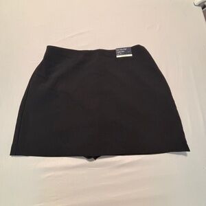 Abercrombie Ultra High Rise Mini Skort Black Size Small